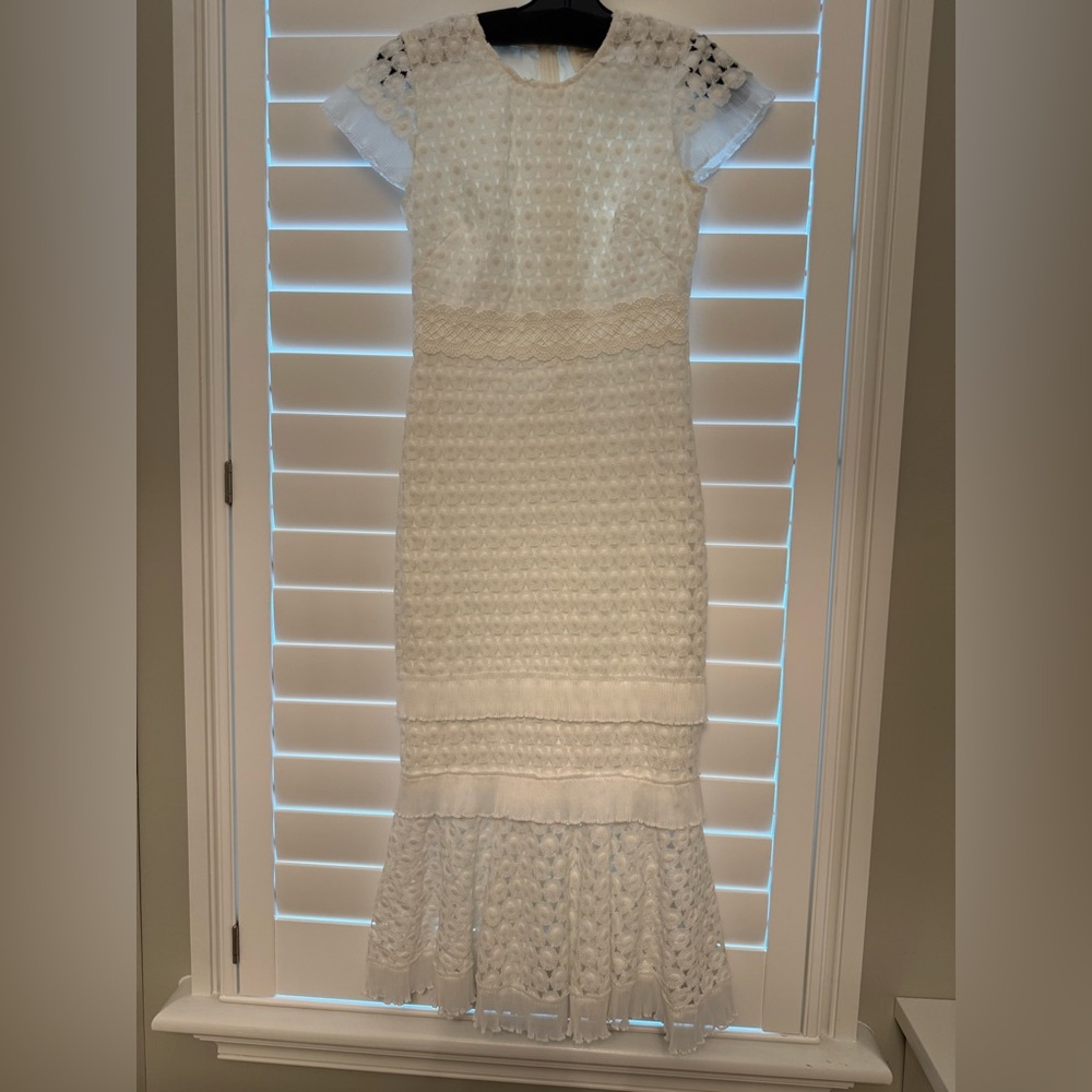 Shoshanna Ivory Textured Dress